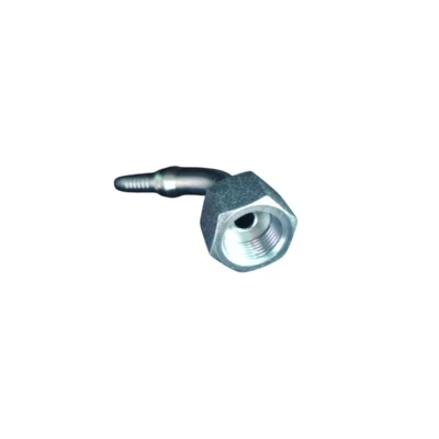 Conector Angulado Reductor 45° ORFS 1/2" x Espiga 3/8"