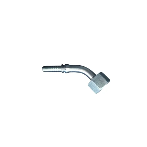 Conector Angulado Reductor 45° ORFS 1/2" x Espiga 3/8"