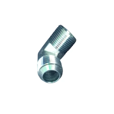 Adaptador de 90° Macho JIC 1/4" x Macho NPTF 1/4"